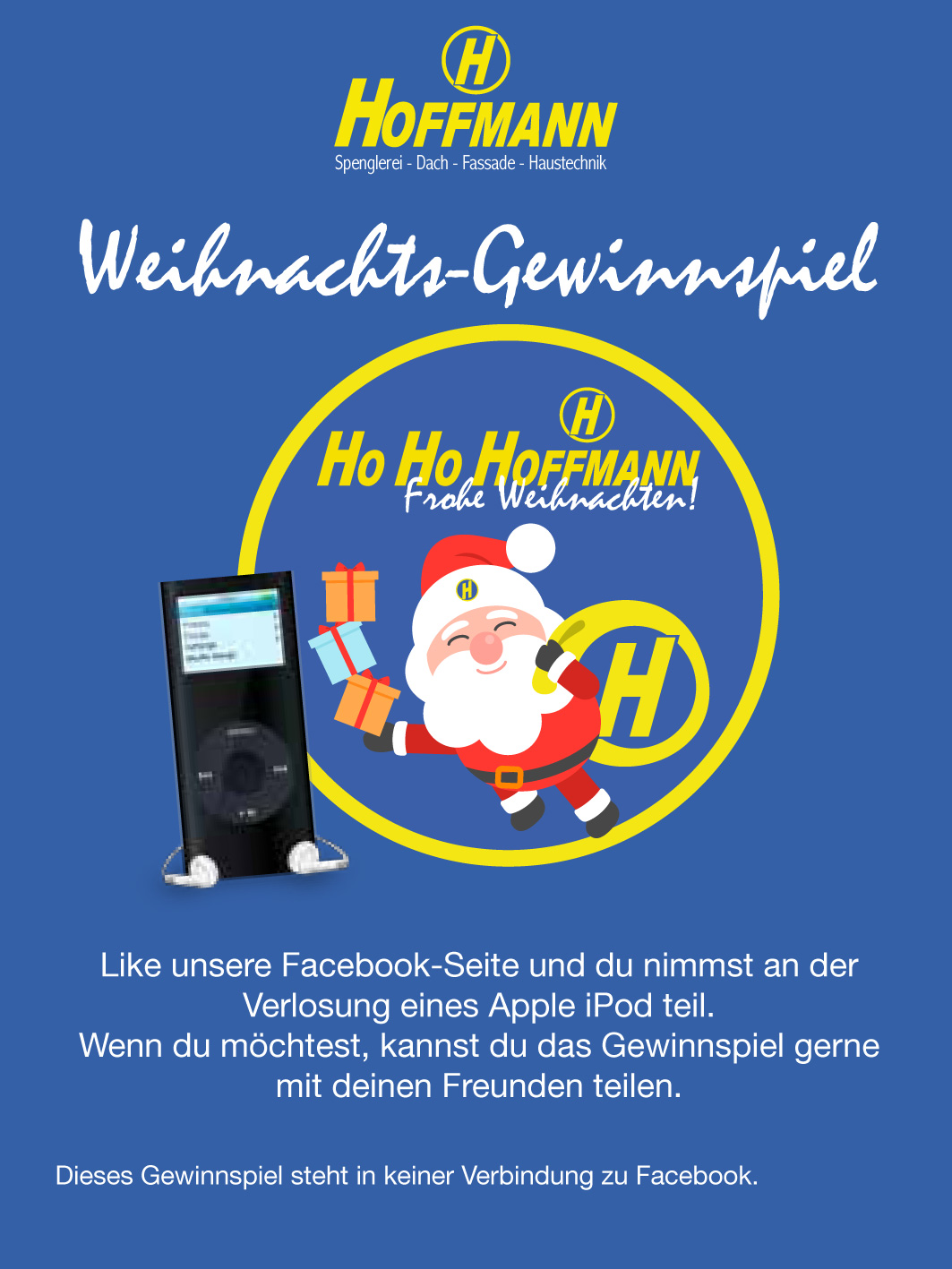 Weihnachts-Gewinnspiel Verlosung eines Apple iPod