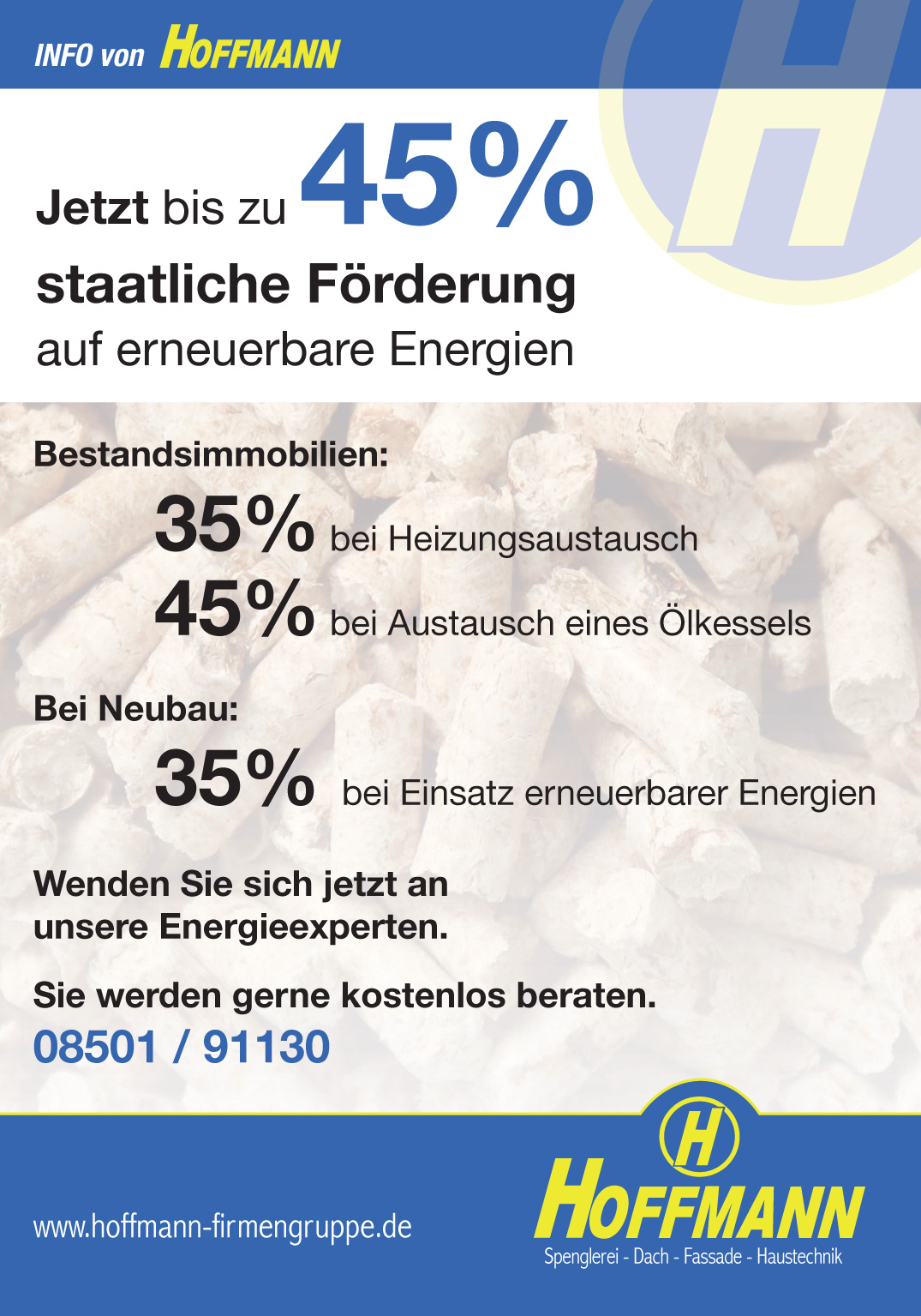 Info: Jetzt bis zu 45% staatliche Förderung auf erneuerbare Energien