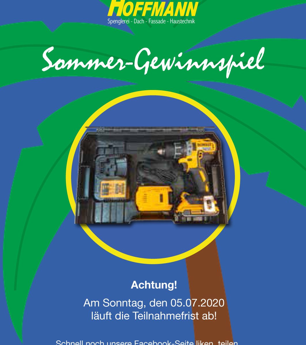 Achtung! Am Sonntag, den 05.07.2020 läuft die Teilnahmefrist ab! Schnell noch unsere Facebook-Seite liken, teilen und vielleicht gewinnen!