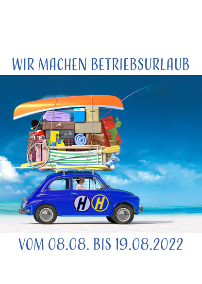 Hoffmann Betriebsurlaub vom 08.08. bis 19.08.2022