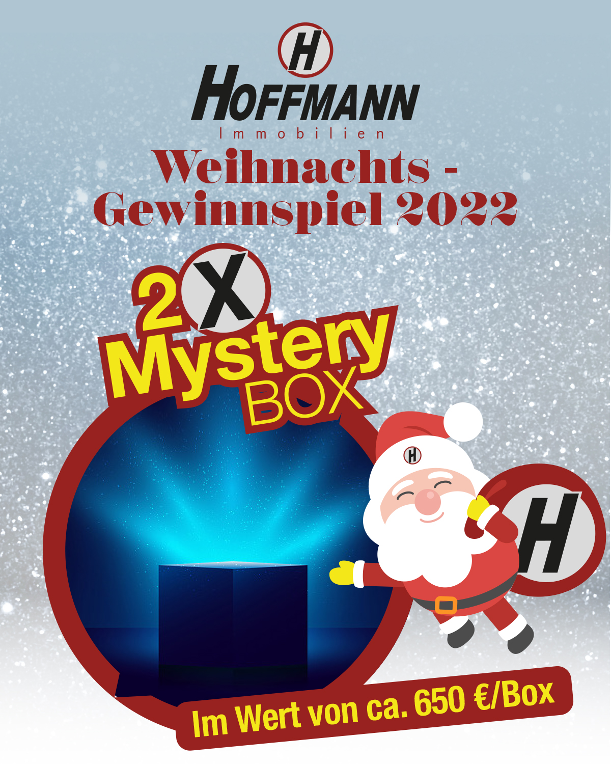 Weihnachts-Gewinnspiel der Hoffmann Immobilienverwaltung mit der Mystery Box